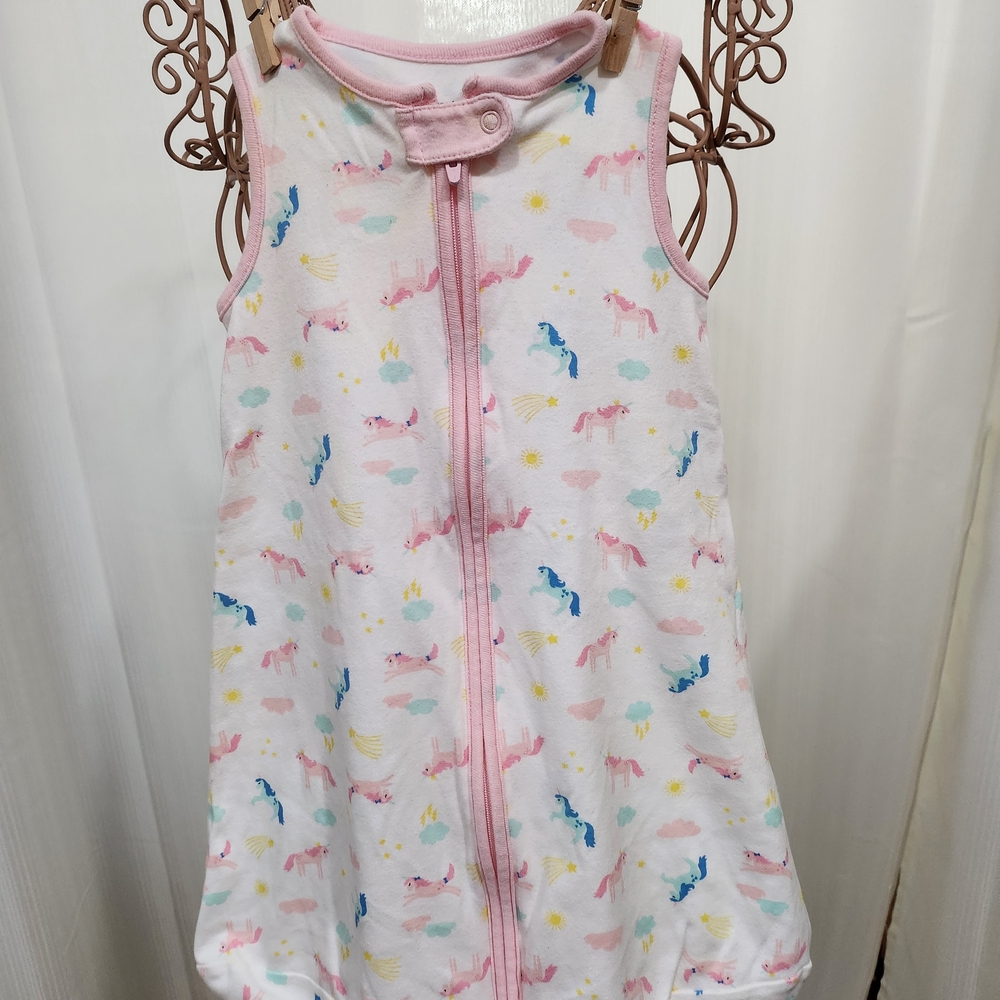 Whimsical Pink Unicorn Sleep Sack for Babies